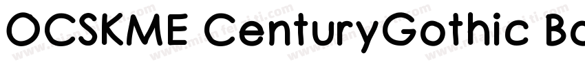 OCSKME CenturyGothic Bold字体转换